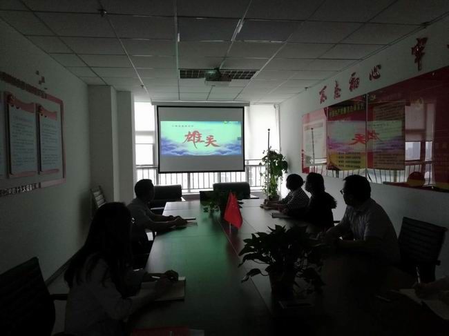 中共河南国鑫投资担保有限公司支部委员会 关于组织观看大型电视政论片 《雄关》工作的学习情况