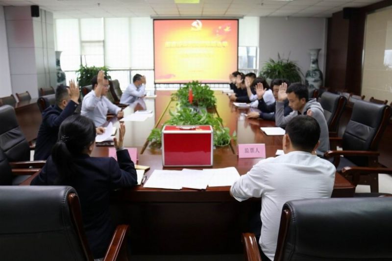 国鑫担保党支部顺利完成换届选举工作