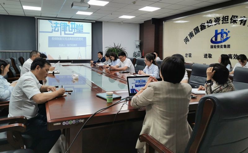 发挥党建引领 助力业务发展 ---国鑫担保开展6月份“三新”大讲堂活动