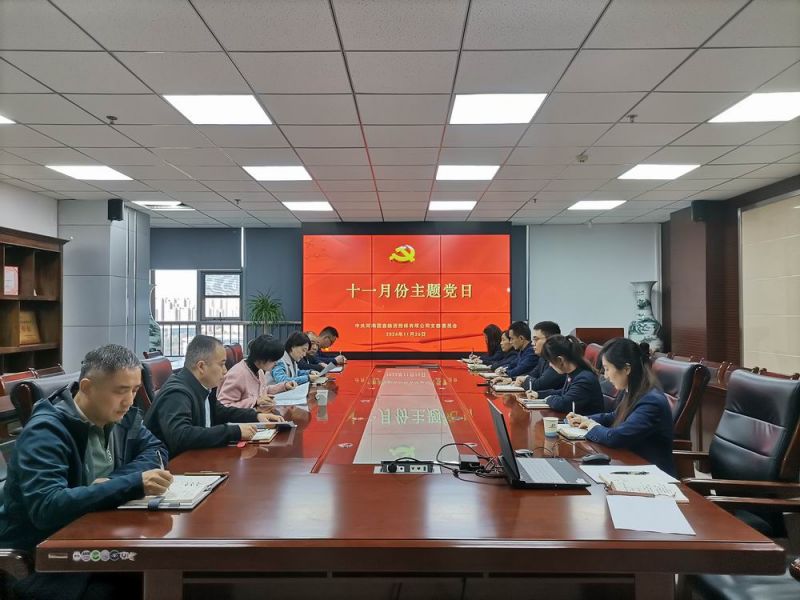 国鑫担保党支部召开11月份主题党日活动